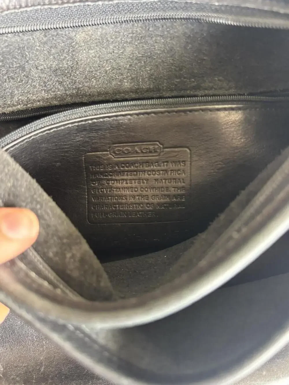 Vintage Coach black soho Fletcher leather crossbody bag